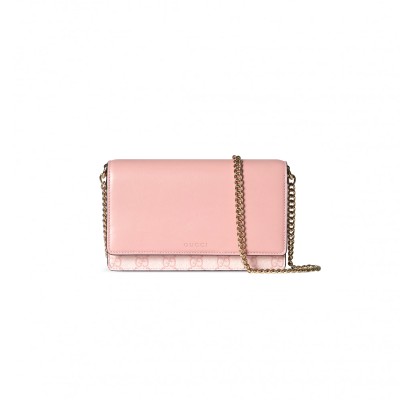GUCCI GG EMBLEM WALLET ON CHAIN 826720AAEQ76941 (20*13*4cm)